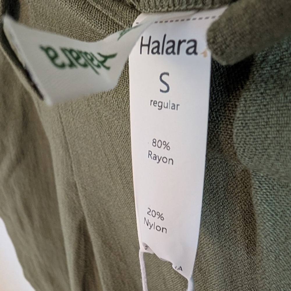 HALARA High Waisted Pocket Wide Leg Casual Linen-Feel Pants NWT! size small - Picture 6 of 7